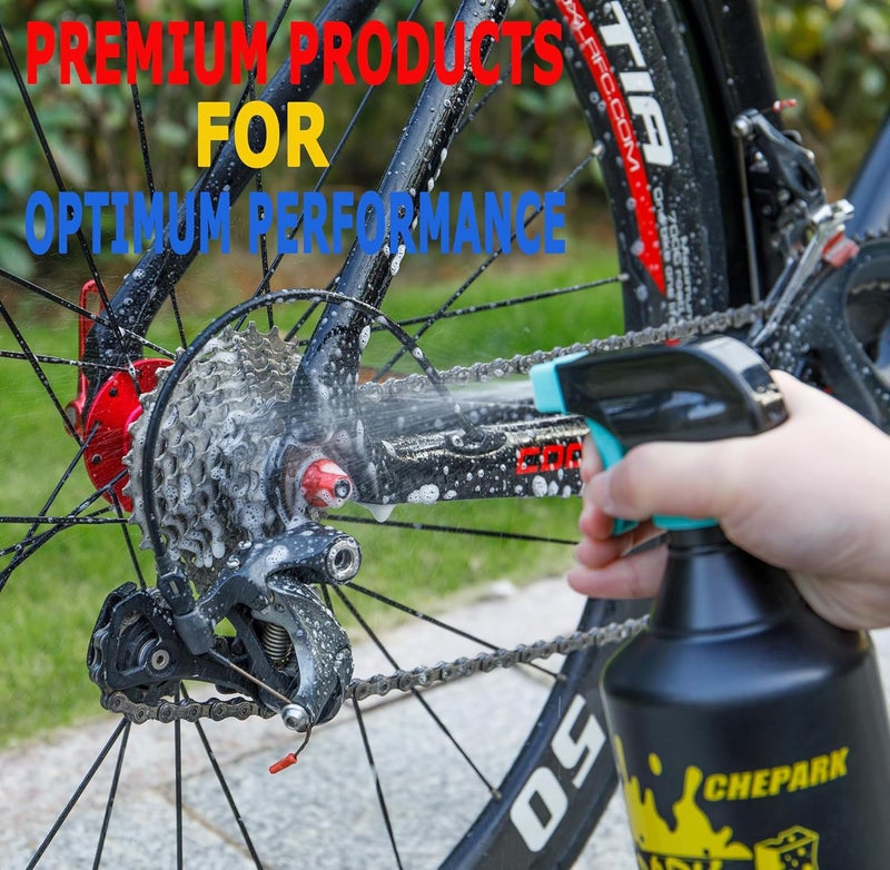 CHEPARK Nano bike Cleaner with Easy Spray Applicator - Bike Wash Fast Acting Cleaner for Oil, Grease and Dirt Removal - Bike Cleaner for All Surface Types (1000ml) - Image 5